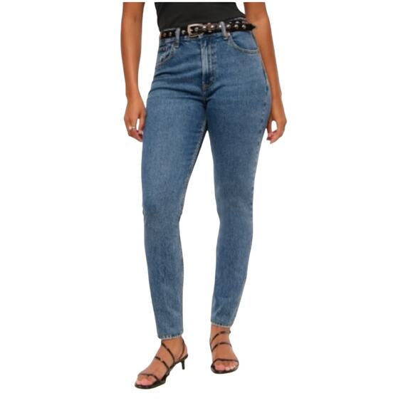 Abercrombie & Finch The Mom High Rise Curve Love Jeans Size 31/12 XL - Picture 1 of 16